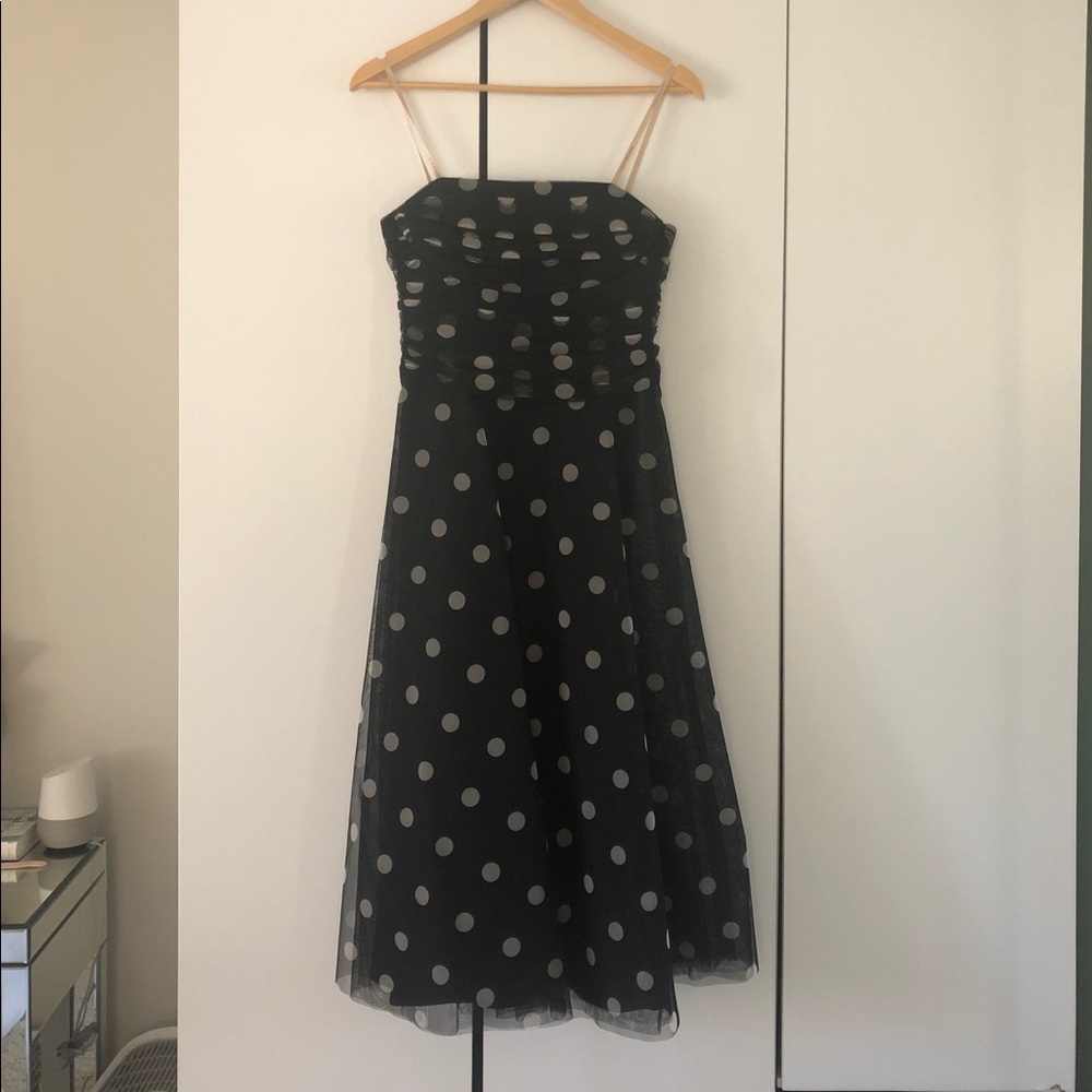 BCBG Strapless Polkadot